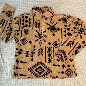 Cozy quarter zip sweater Size-L